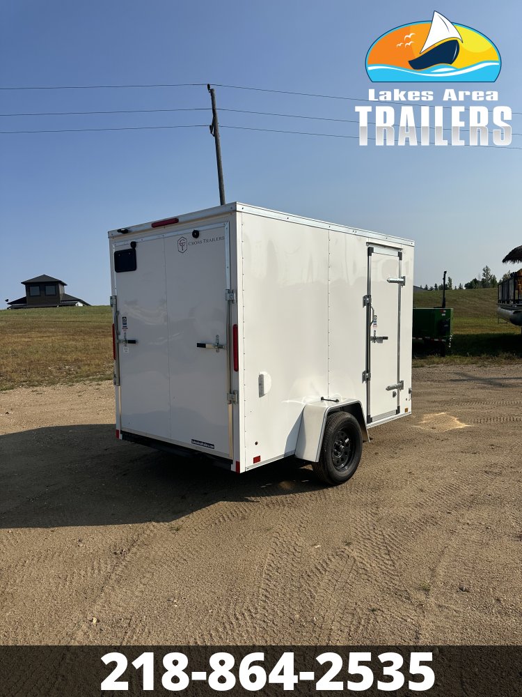2026 CROSS 6X10 BETA WHITE ENCLOSED TRAILER