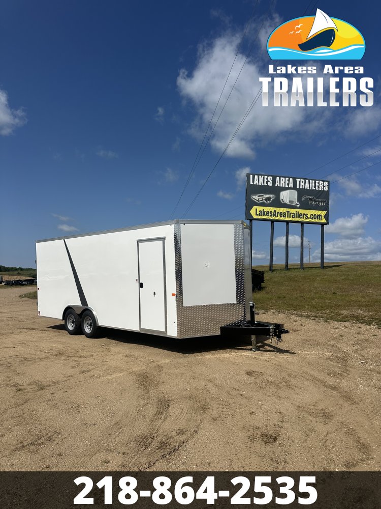 2027 AERO 8.5X20 WHITE ENCLOSED TRAILER