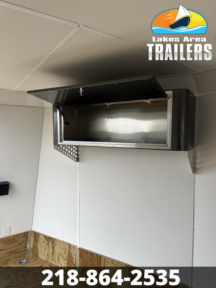 2027 NEO 7.5X29 NASX CHARCOAL/WHITE ALUMINUM ENCLOSED SNOWMOBILE TRAILER