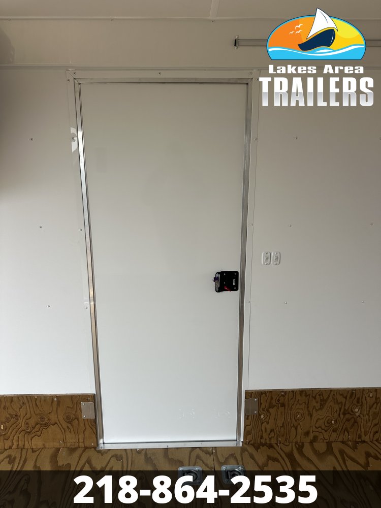 2027 NEO 7.5X29 NASX CHARCOAL/WHITE ALUMINUM ENCLOSED SNOWMOBILE TRAILER