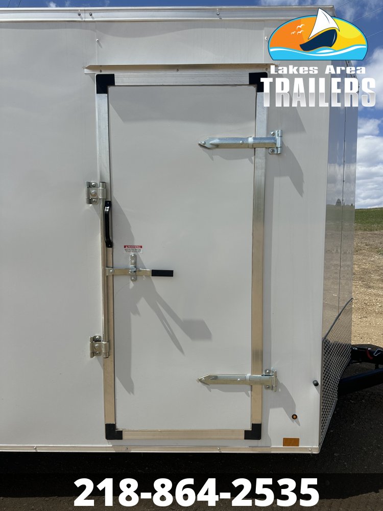 2026 CROSS 7X16 BETA WHITE ENCLOSED TRAILER