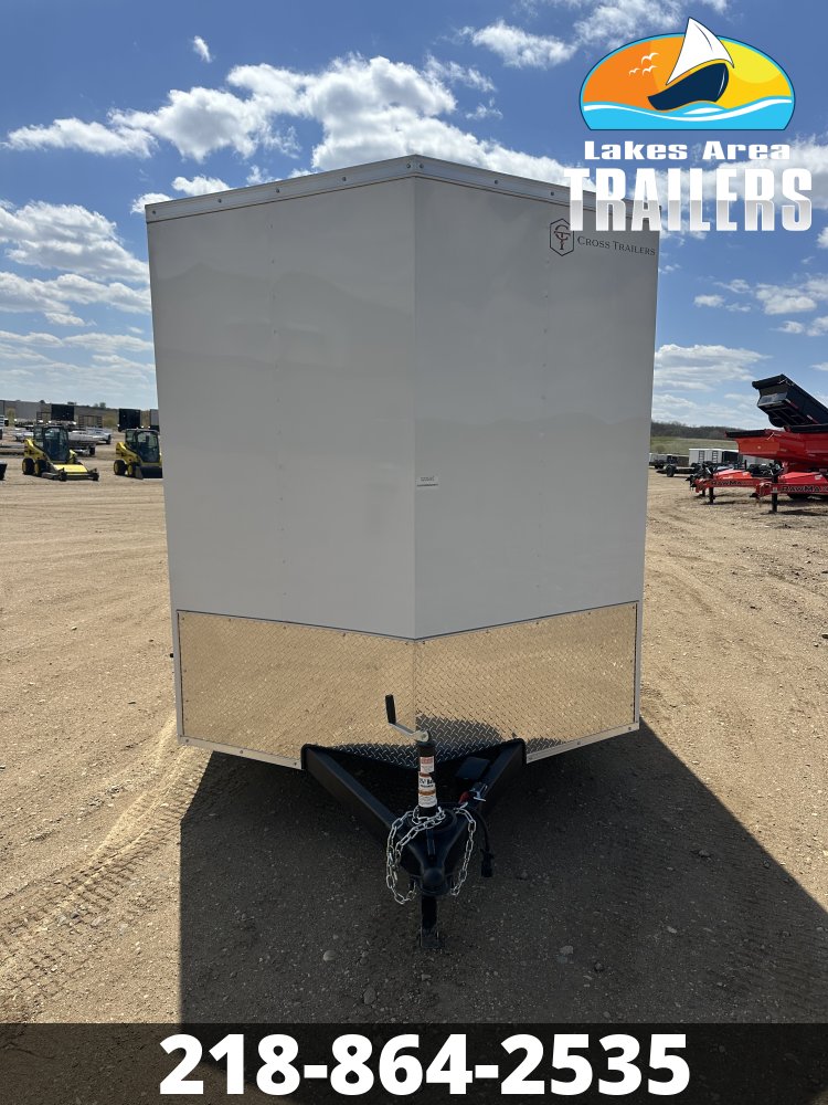 2026 CROSS 7X16 BETA WHITE ENCLOSED TRAILER