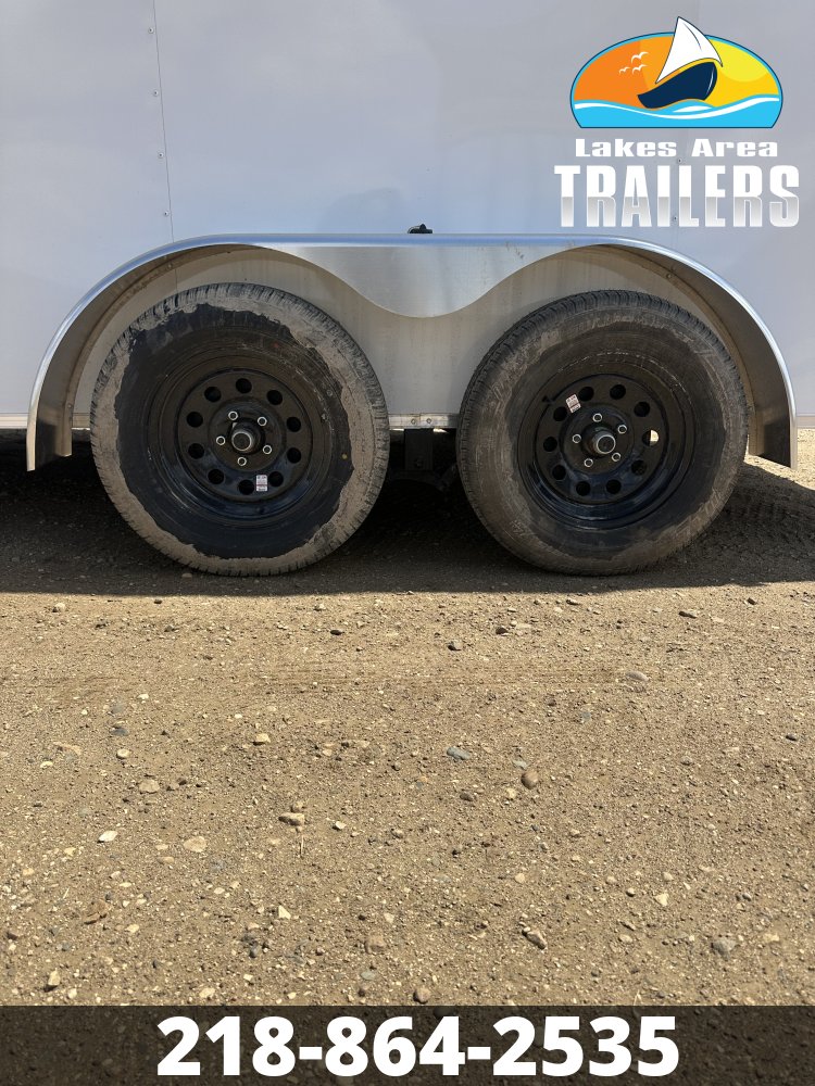 2026 CROSS 7X16 BETA WHITE ENCLOSED TRAILER