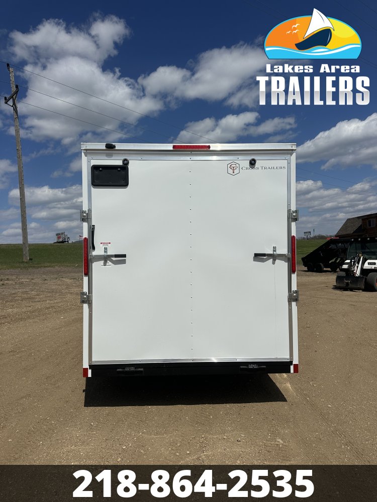 2026 CROSS 7X16 BETA WHITE ENCLOSED TRAILER