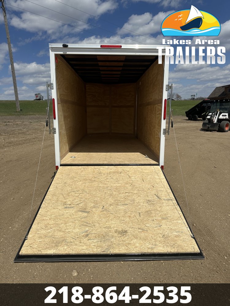 2026 CROSS 7X16 BETA WHITE ENCLOSED TRAILER