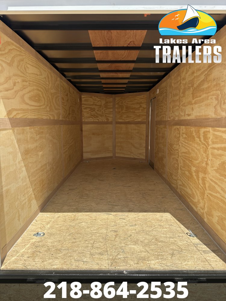 2026 CROSS 7X16 BETA WHITE ENCLOSED TRAILER