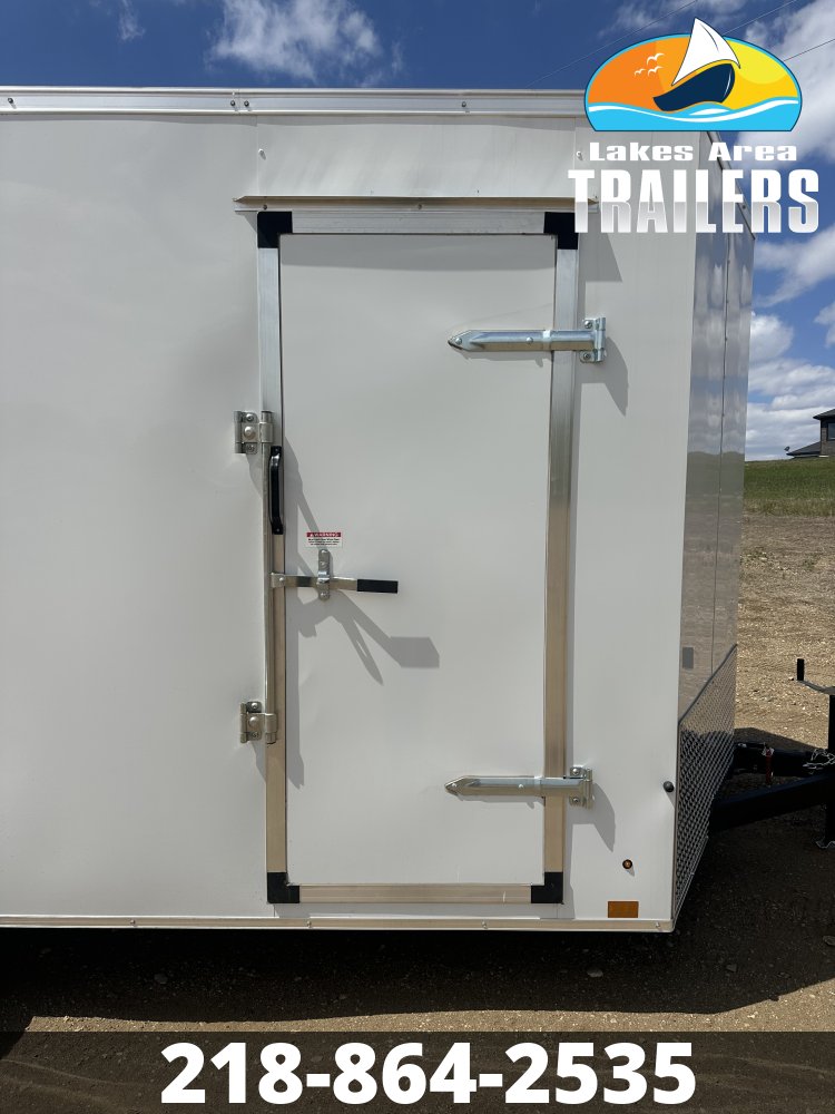 2026 CROSS 7X16 BETA WHITE ENCLOSED TRAILER