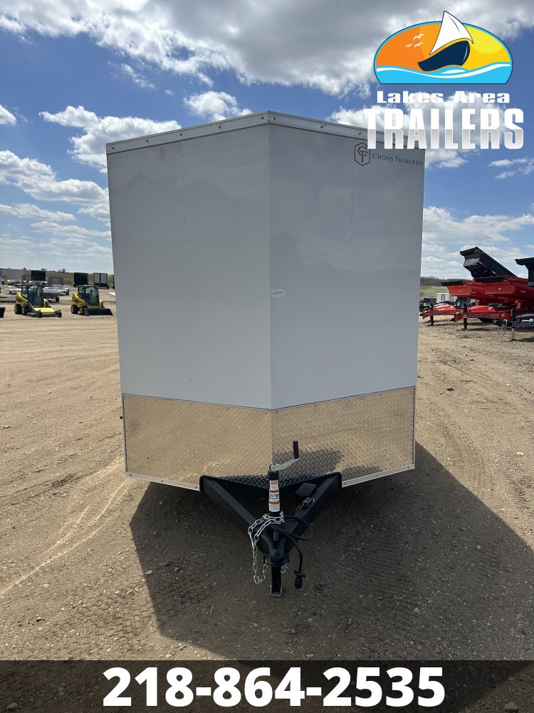 2026 CROSS 7X16 BETA WHITE ENCLOSED TRAILER