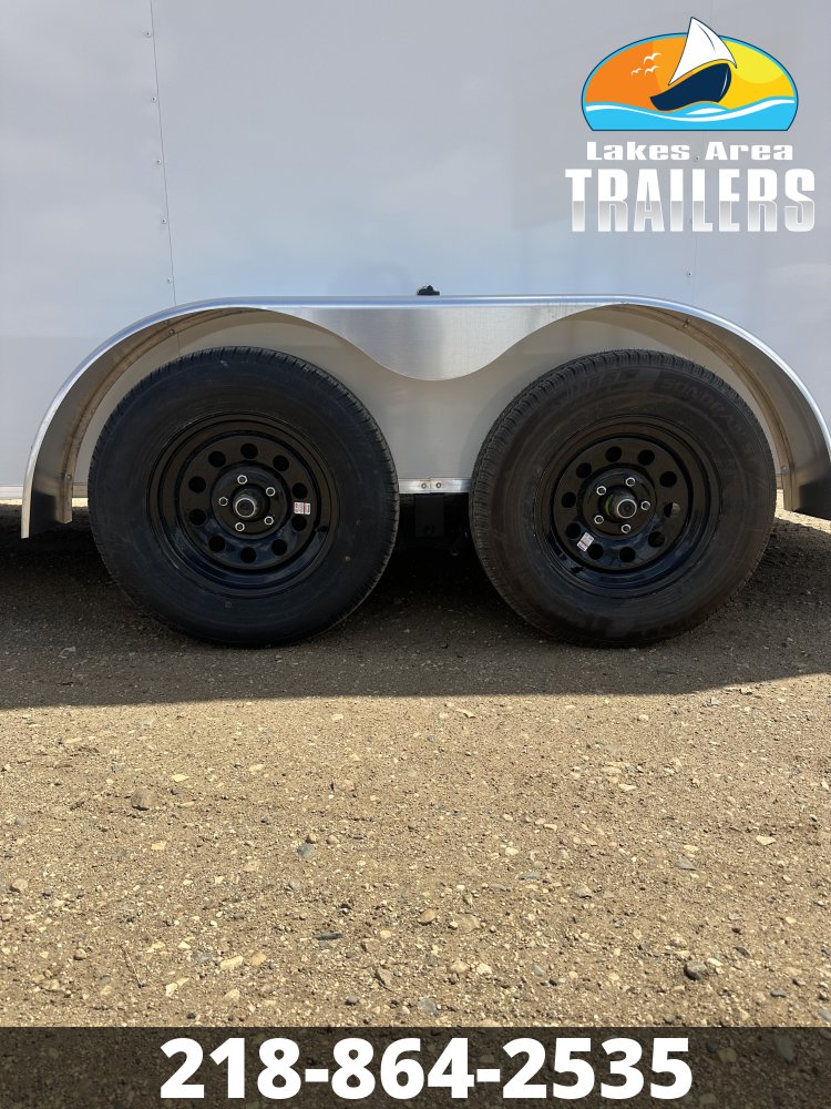 2026 CROSS 7X16 BETA WHITE ENCLOSED TRAILER