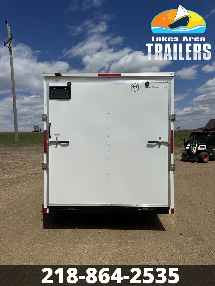 2026 CROSS 7X16 BETA WHITE ENCLOSED TRAILER