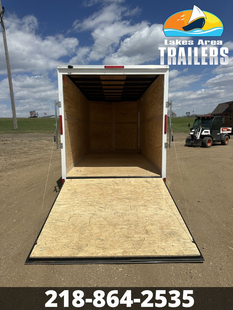 2026 CROSS 7X16 BETA WHITE ENCLOSED TRAILER