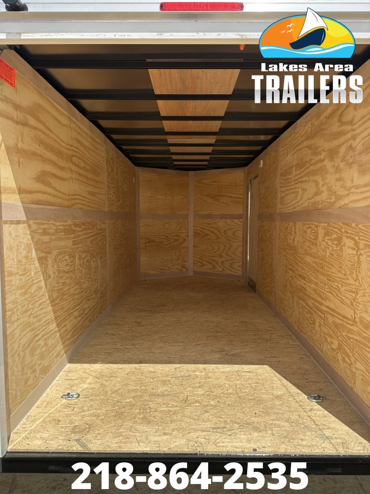 2026 CROSS 7X16 BETA WHITE ENCLOSED TRAILER