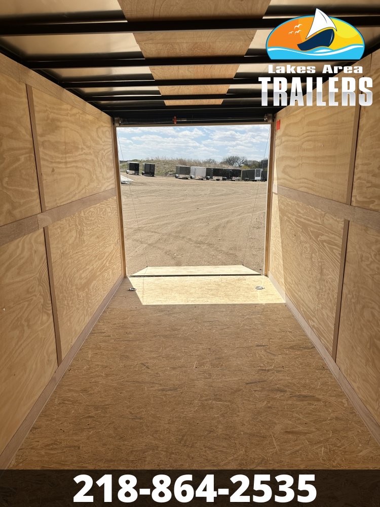 2026 CROSS 7X16 BETA WHITE ENCLOSED TRAILER