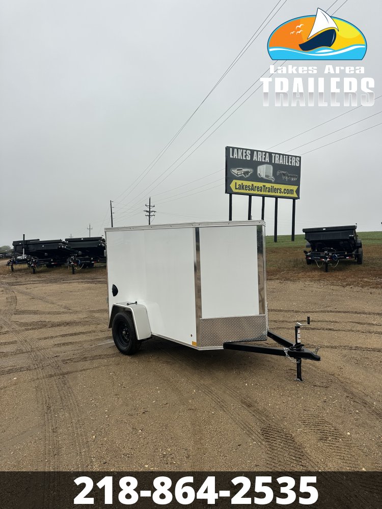 2027 CROSS 5X8 WHITE ENCLOSED TRAILER