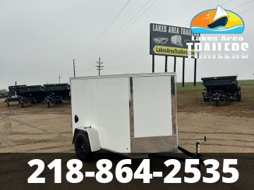 2027 CROSS 5X8 WHITE ENCLOSED TRAILER