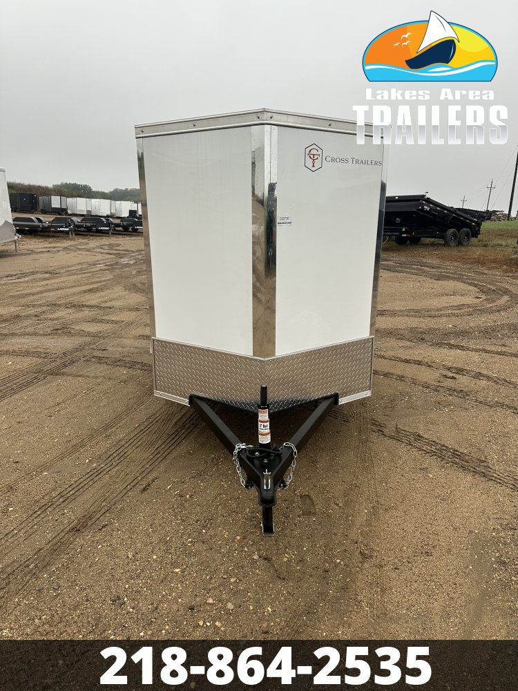 2027 CROSS 5X8 WHITE ENCLOSED TRAILER