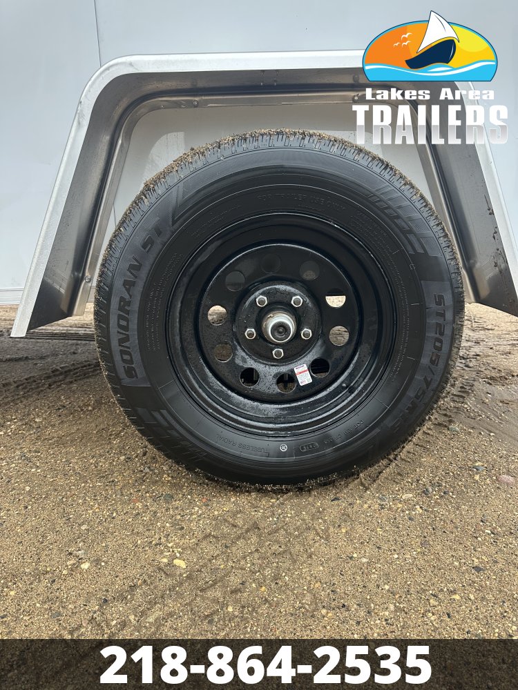 2027 CROSS 5X8 WHITE ENCLOSED TRAILER