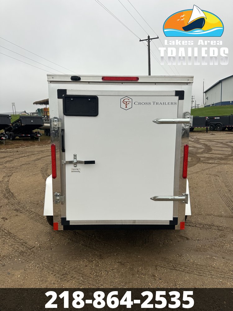 2027 CROSS 5X8 WHITE ENCLOSED TRAILER