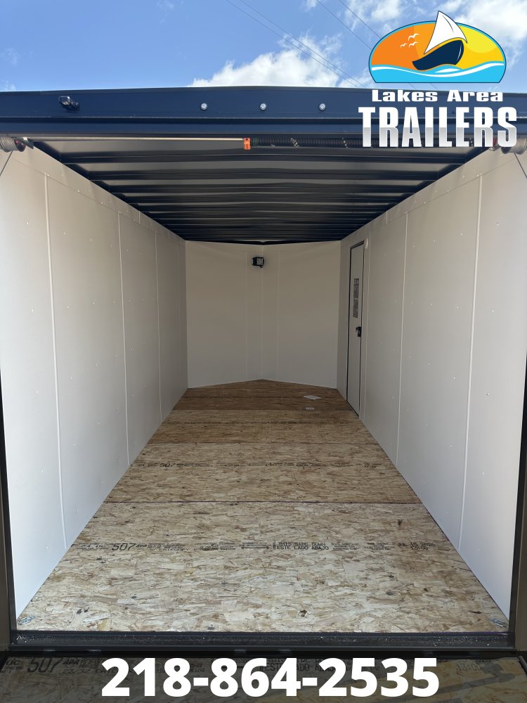 2027 AERO 7X16 CHARCOAL BLACKOUT ENCLOSED TRAILER