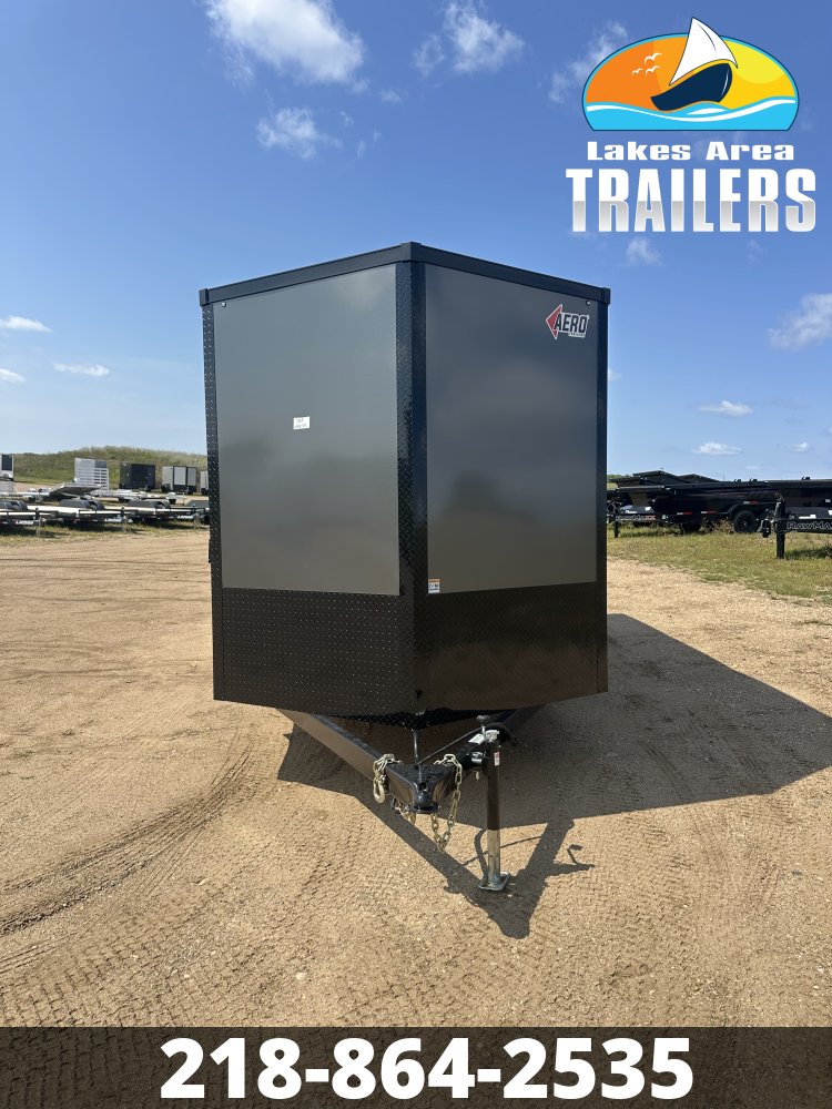 2027 AERO 7X16 CHARCOAL BLACKOUT ENCLOSED TRAILER