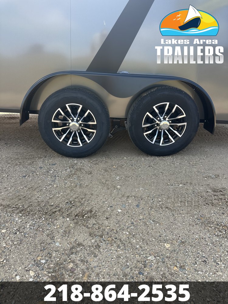 2027 AERO 7X16 CHARCOAL BLACKOUT ENCLOSED TRAILER