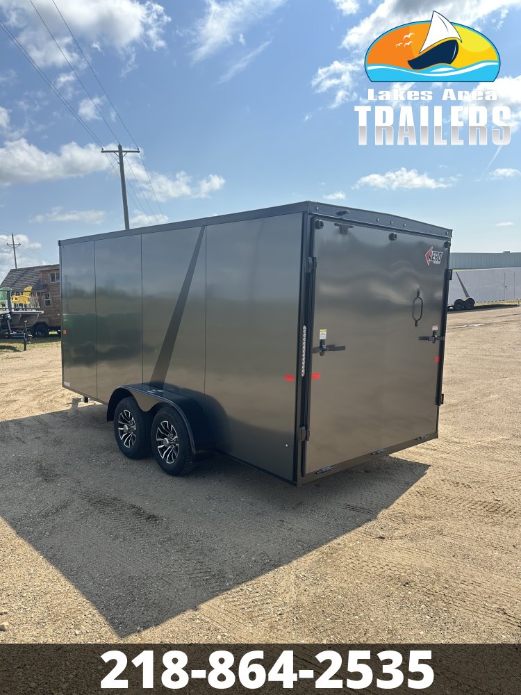 2027 AERO 7X16 CHARCOAL BLACKOUT ENCLOSED TRAILER