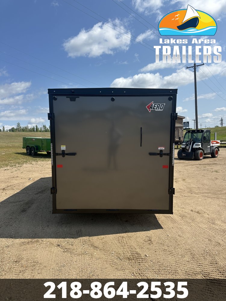 2027 AERO 7X16 CHARCOAL BLACKOUT ENCLOSED TRAILER