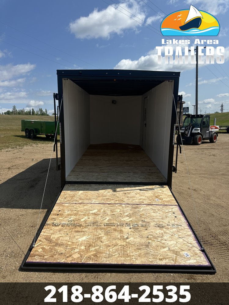 2027 AERO 7X16 CHARCOAL BLACKOUT ENCLOSED TRAILER