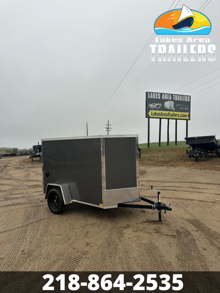 2027 CROSS 5X8 CHARCOAL ENCLOSED TRAILER