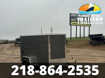2027 CROSS 5X8 CHARCOAL ENCLOSED TRAILER