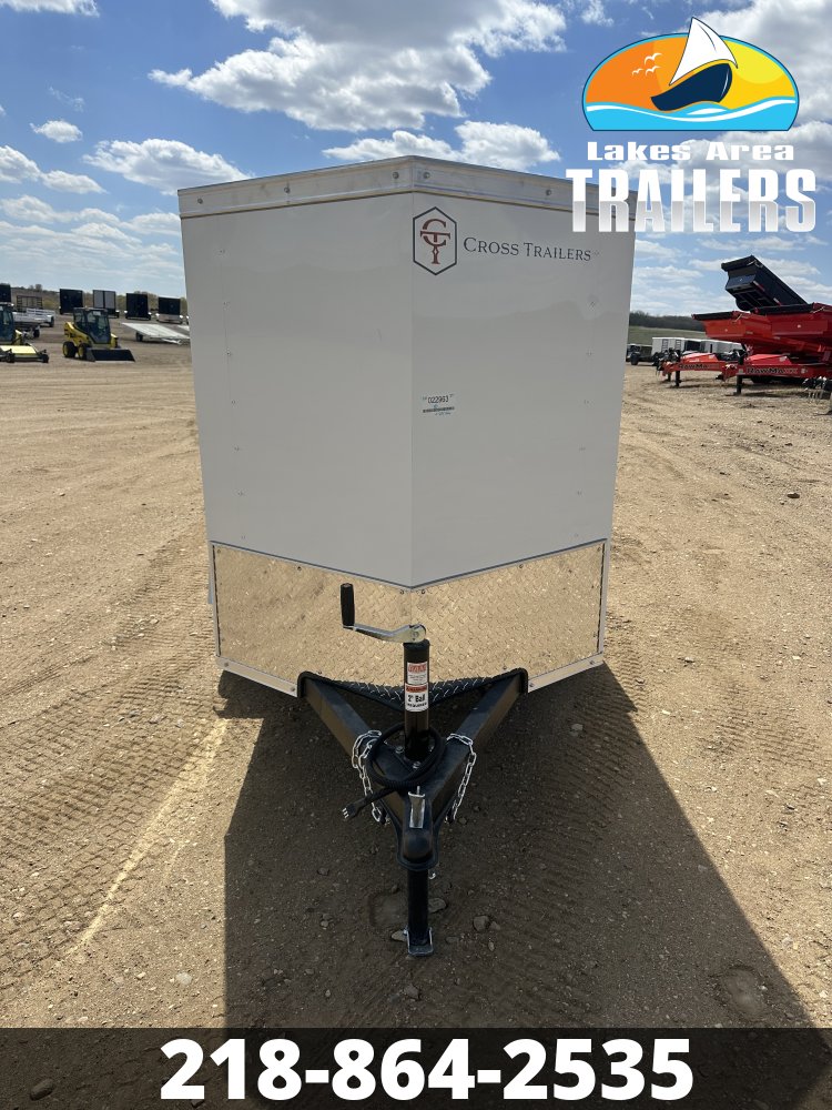 2026 CROSS 4X6 BETA WHITE ENCLOSED TRAILER