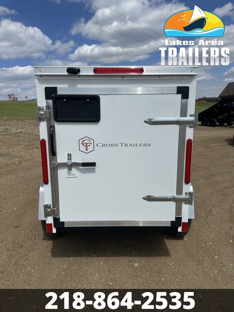 2026 CROSS 4X6 BETA WHITE ENCLOSED TRAILER
