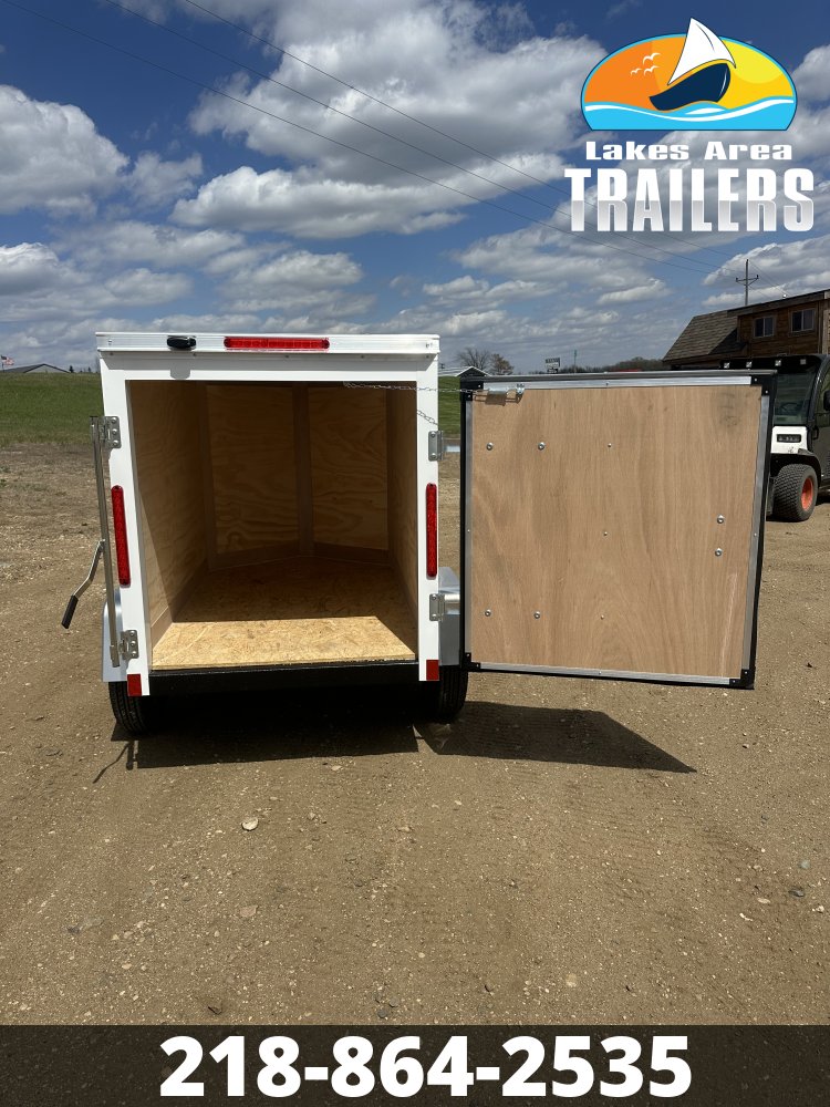 2026 CROSS 4X6 BETA WHITE ENCLOSED TRAILER