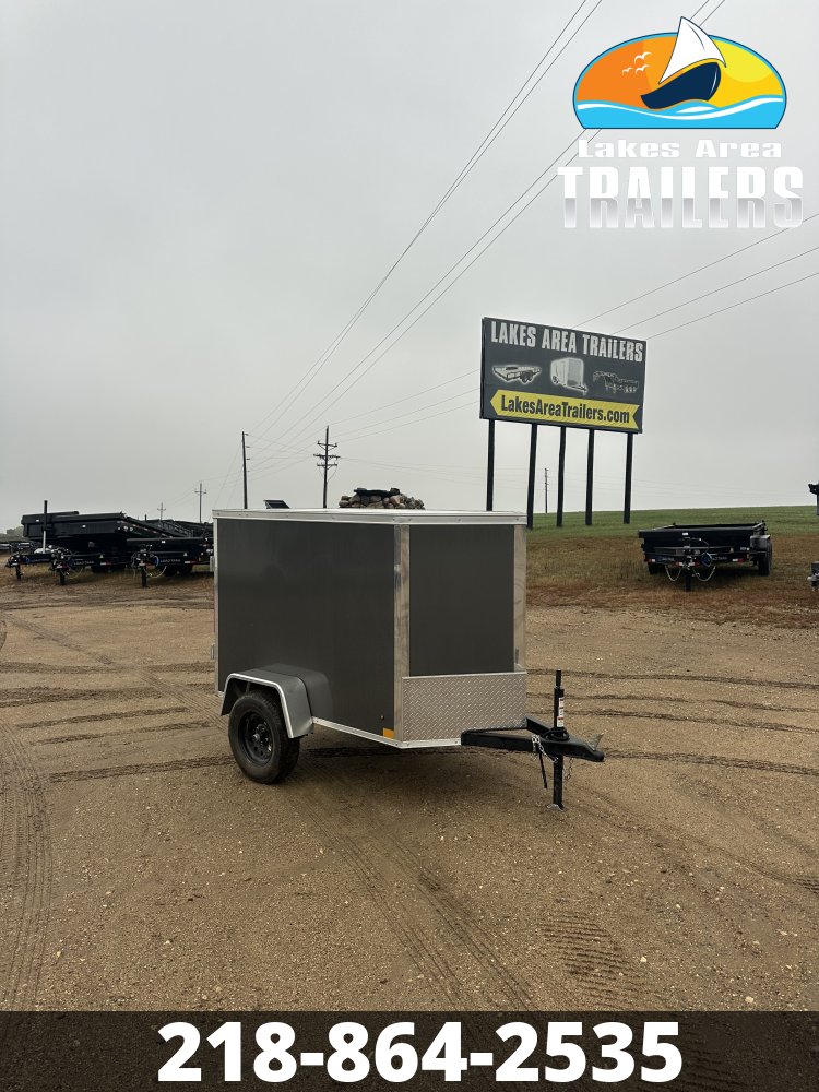 2027 CROSS 4X6 CHARCOAL ENCLOSED TRAILER