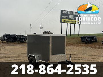 2027 CROSS 4X6 CHARCOAL ENCLOSED TRAILER