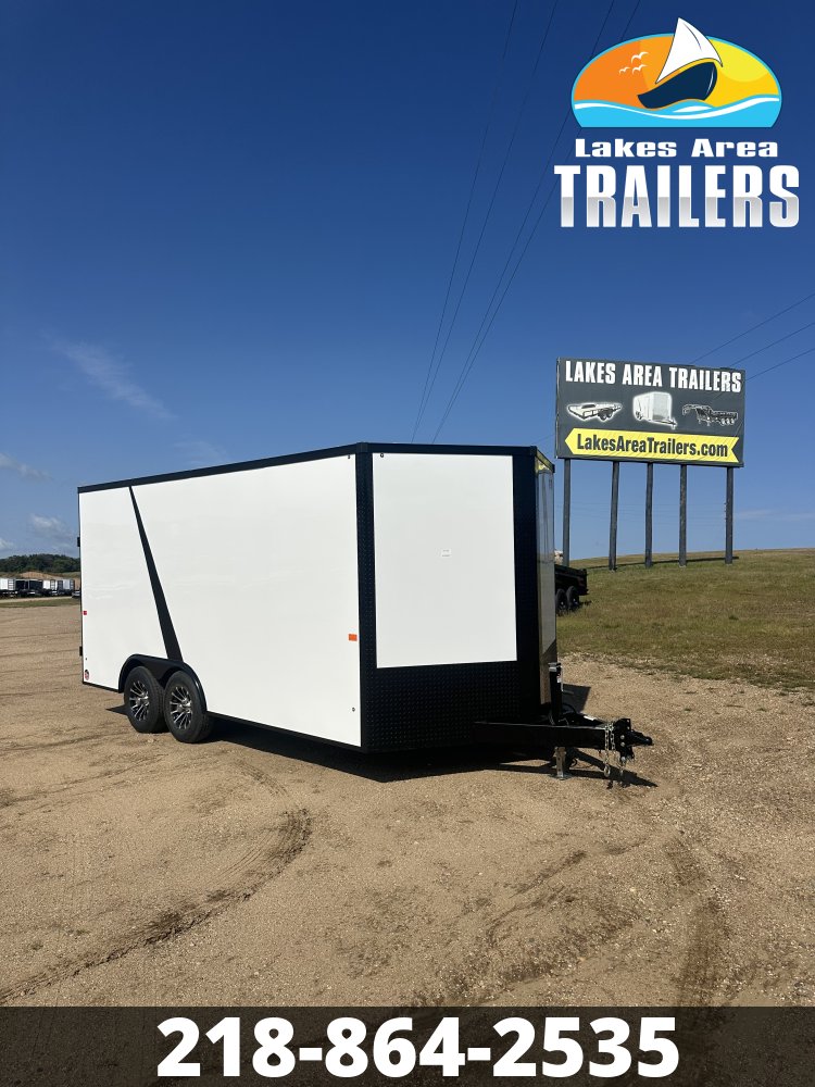 2027 AERO 8.5X16 WHITE BLACKOUT ENCLOSED TRAILER