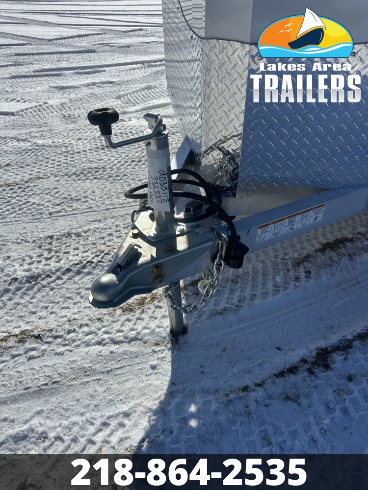 2026 NEO 7.5X16 SILVER/CHARCOAL ALUMINUM ENCLOSED TRAILER