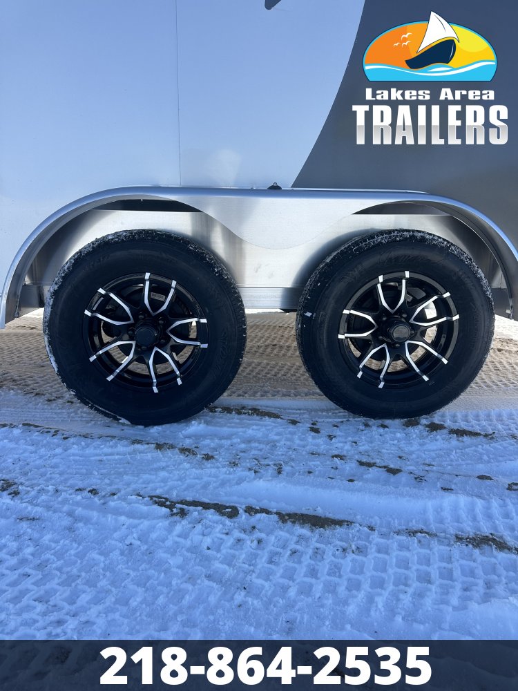 2026 NEO 7.5X16 SILVER/CHARCOAL ALUMINUM ENCLOSED TRAILER
