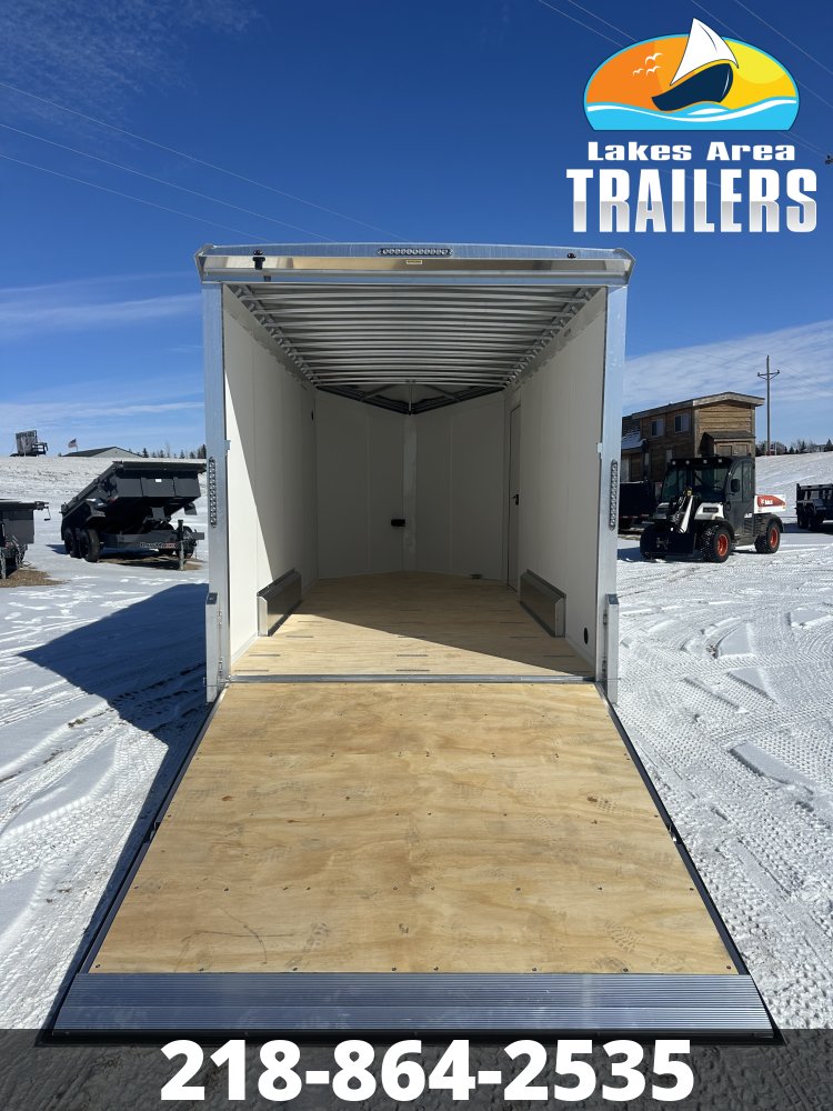 2026 NEO 7.5X16 SILVER/CHARCOAL ALUMINUM ENCLOSED TRAILER