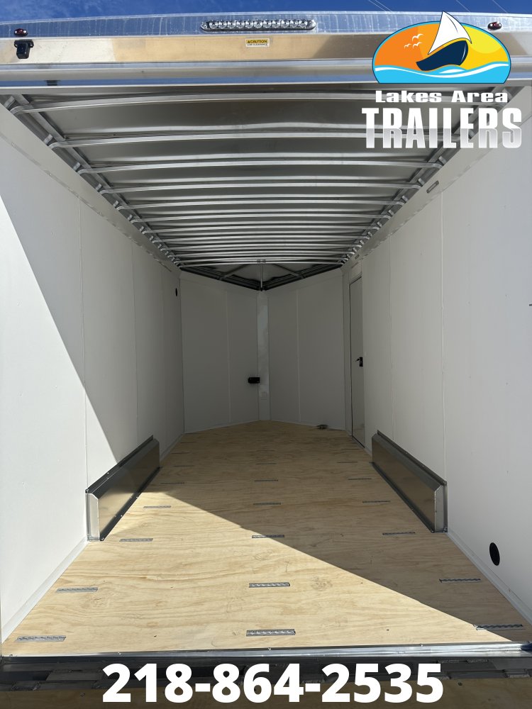 2026 NEO 7.5X16 SILVER/CHARCOAL ALUMINUM ENCLOSED TRAILER