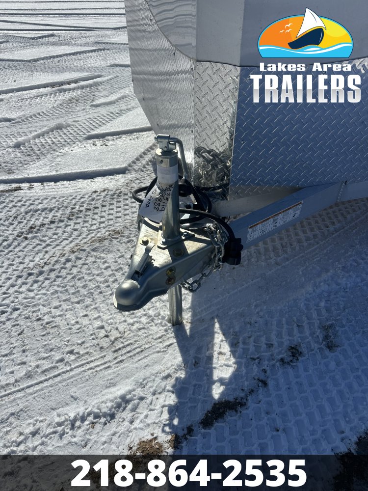 2026 NEO 7.5X16 SILVER/BLACK ALUMINUM ENCLOSED TRAILER