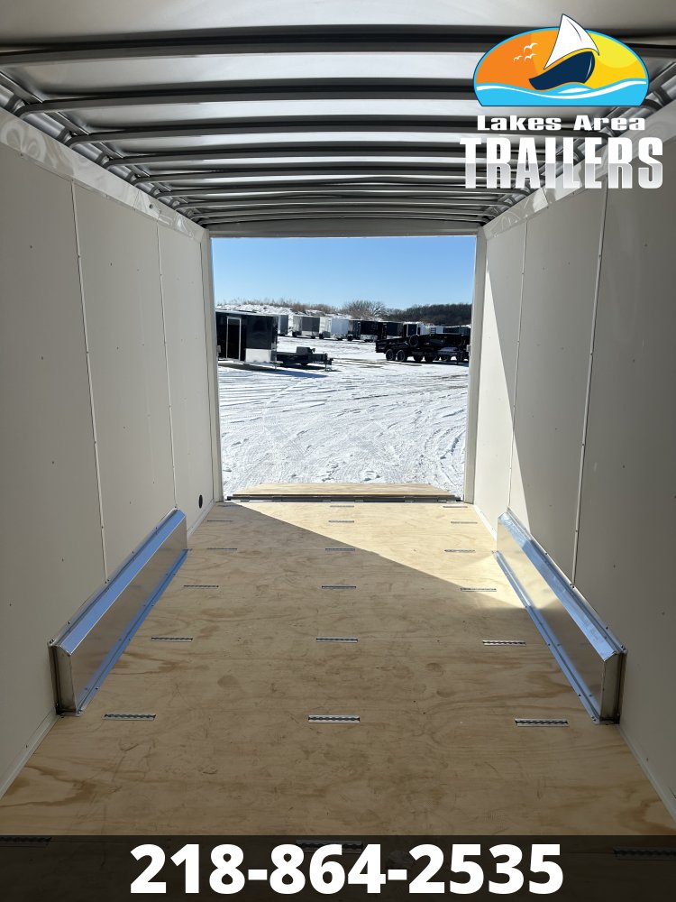 2026 NEO 7.5X16 SILVER/BLACK ALUMINUM ENCLOSED TRAILER