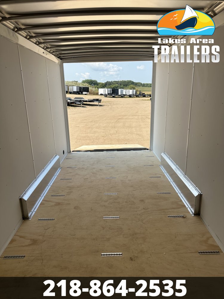 2026 NEO 7.5X16 SILVER/BLACK ALUMINUM ENCLOSED TRAILER