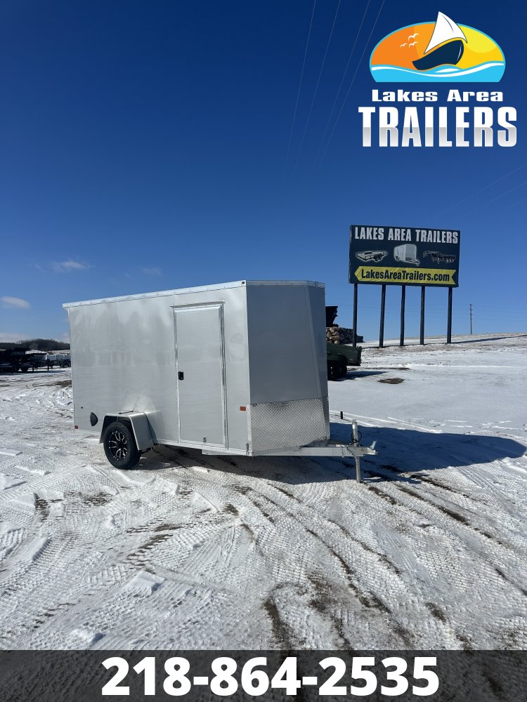 2026 NEO 6X12 SILVER ALUMINUM ENCLOSED TRAILER