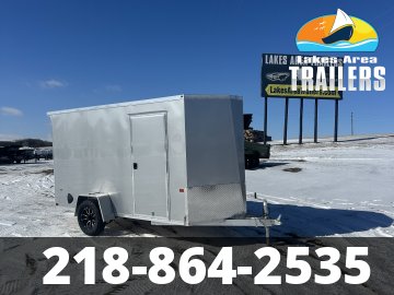 2026 NEO 6X12 SILVER ALUMINUM ENCLOSED TRAILER