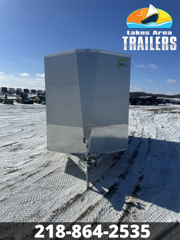 2026 NEO 6X12 SILVER ALUMINUM ENCLOSED TRAILER