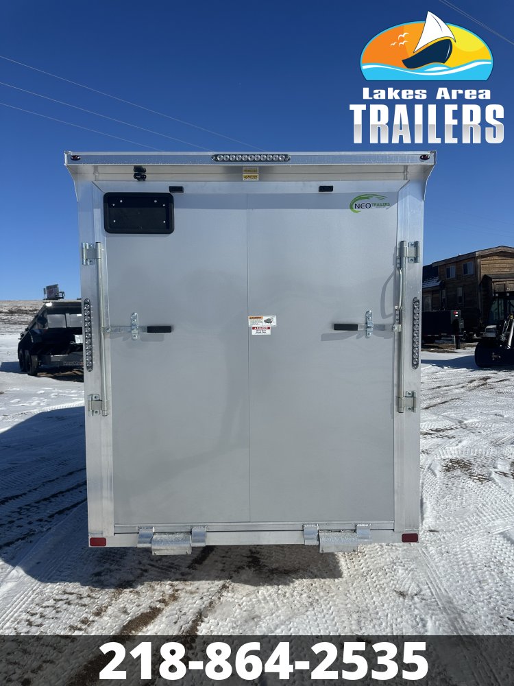 2026 NEO 6X12 SILVER ALUMINUM ENCLOSED TRAILER