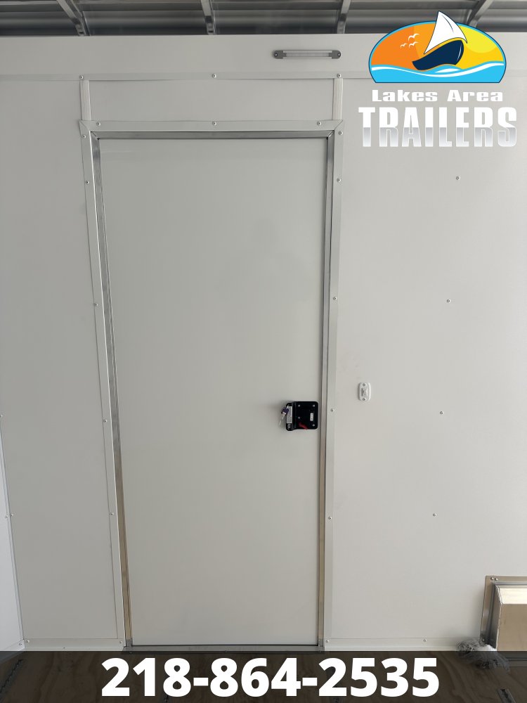 2026 NEO 7.5X16 WHITE ALUMINUM ENCLOSED TRAILER