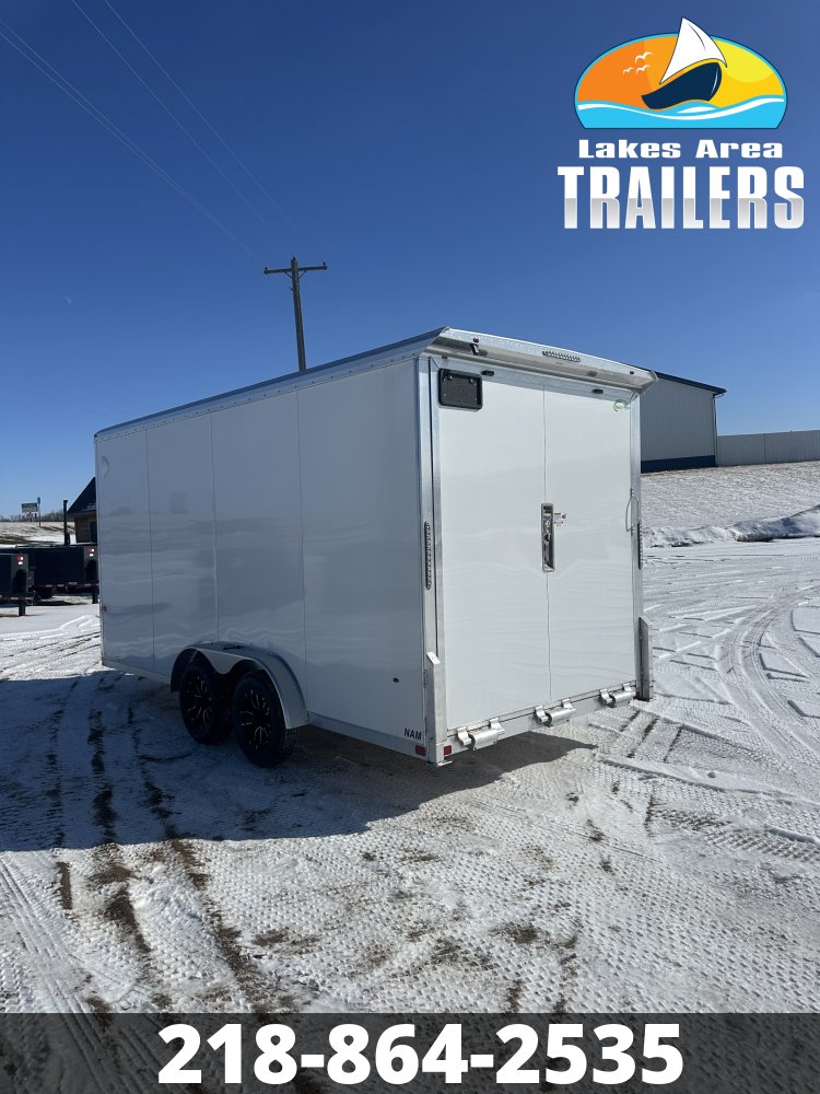 2026 NEO 7.5X16 WHITE ALUMINUM ENCLOSED TRAILER