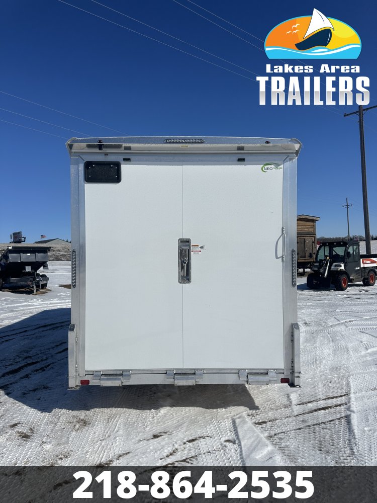 2026 NEO 7.5X16 WHITE ALUMINUM ENCLOSED TRAILER